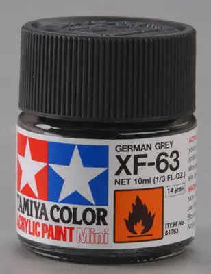 Tamiya Acrylic Mini Xf-63 German Gray 1/3 Oz    (Tam81763) 1
