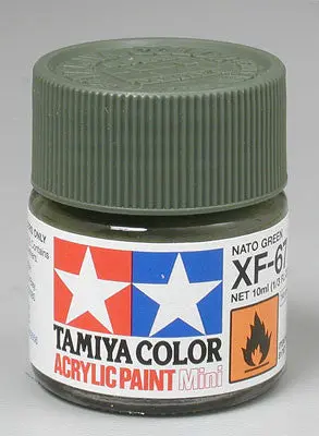 Tamiya Acrylic Mini Xf-67 Nato Green 1/3 Oz (Tam81767) 1
