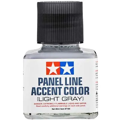 Tamiya Panel Line Accent Color Light Gray  (Tam87189) 1