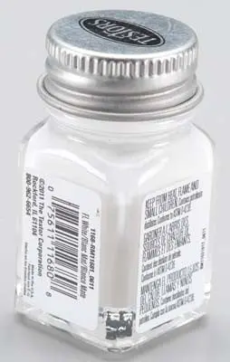 Testors Flat White 1/4 Oz (Tes1168tt) 1