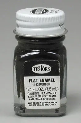 Testors Flat Rubber 1/4 Oz (Tes1183tt) 1