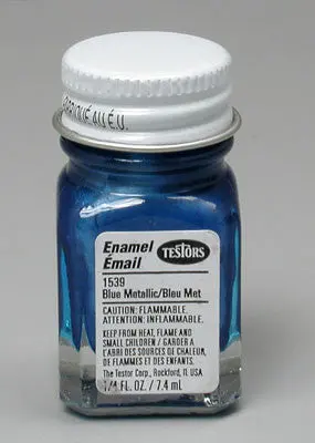 Testors Blue Metal Flake 1/4 Oz  (Tes1539tt) 1