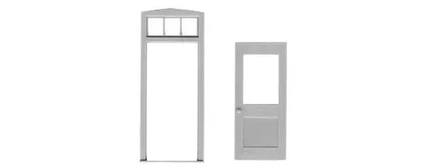 Tichy 1 Lite Door/Frame/Transom  (Tic2030) 1