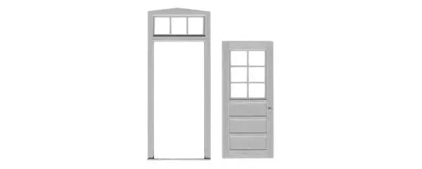 Tichy 6 Lite Door/Frame/Transom (Tic2033) 1