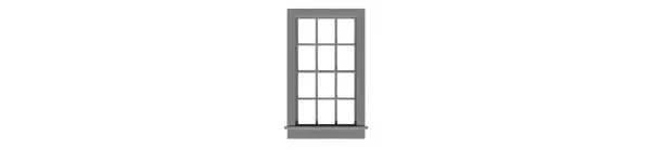 Tichy 6/6 Double Hung Window (Tic2048) 1