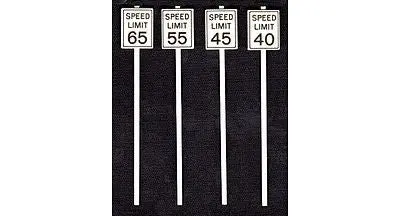 Tichy High Speed Limit Signs (8) (Tic2065) 1