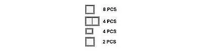 Tichy Assorted Work Car Windows 18 Pieces (Tic2526) 1