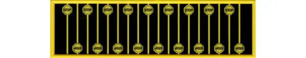 Tichy Yellow Stop Sign (Tic2613) 1
