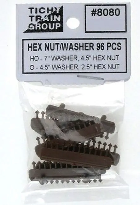 Tichy Hex Nut/Washer    (Tic8080) 1