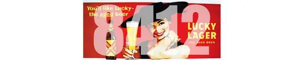 Tichy Lucky Lager Beer Billboard (Tic8412) 1