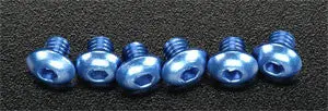 Traxxas Button Head Screw 4X4 Aluminum Blue Jato (6) (Tra3940) 1