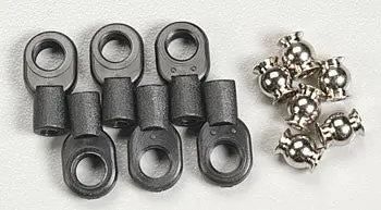 Traxxas Rod Ends W/Hollow Balls Small Revo (6) (Tra5349) 1