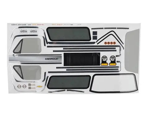 Traxxas Decal Sheet, Chevrolet Blazer 1979 (Tra8131) 1