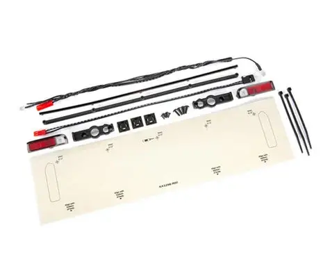 Traxxas Ledlights/Taillights Red, Satin Blk Chrome Trim (Tra9497a) 1