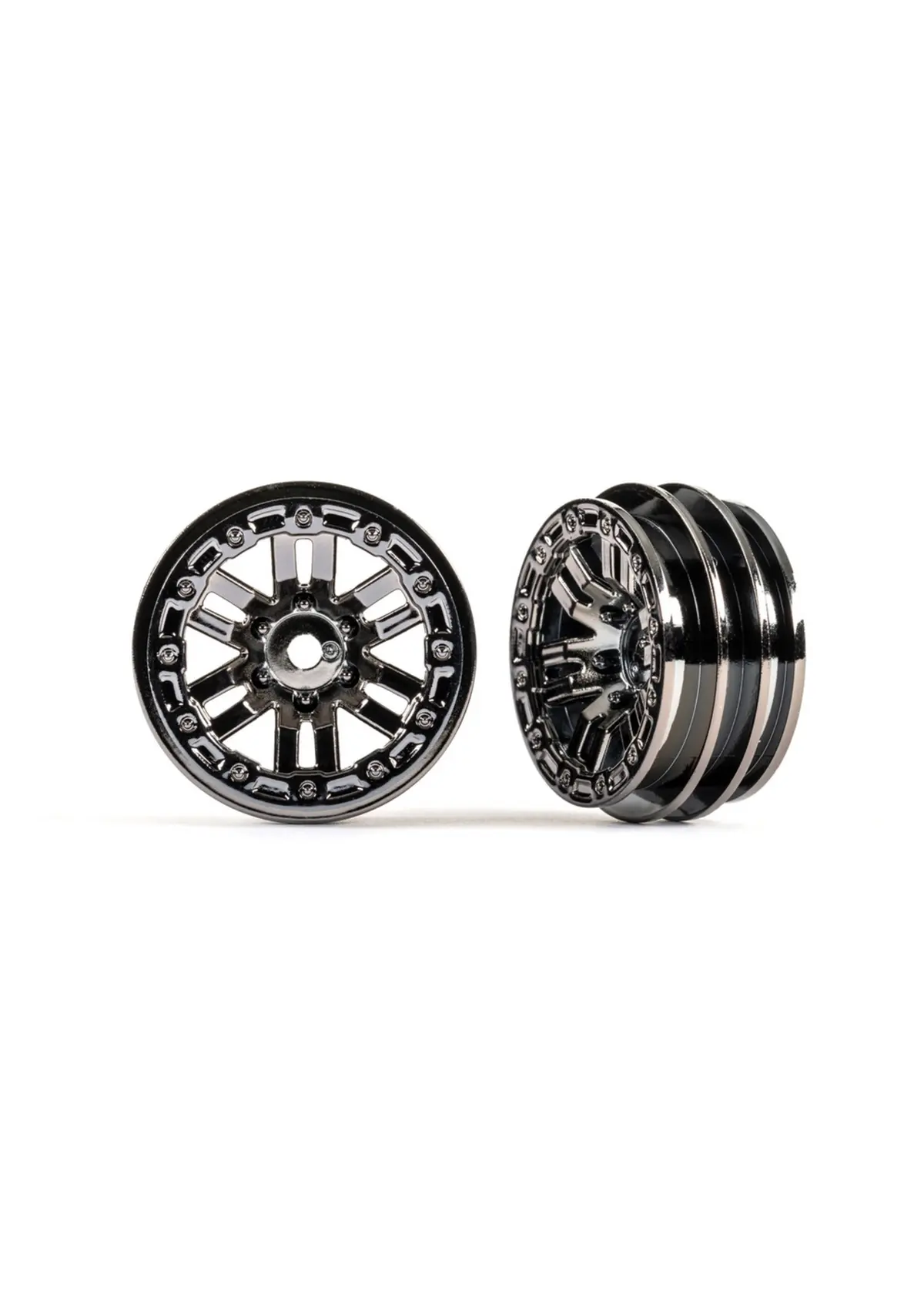 Traxxas 1.0" Rims (Black Chrome) (2) (Trx-4M)  (Tra9768blkcr) 1