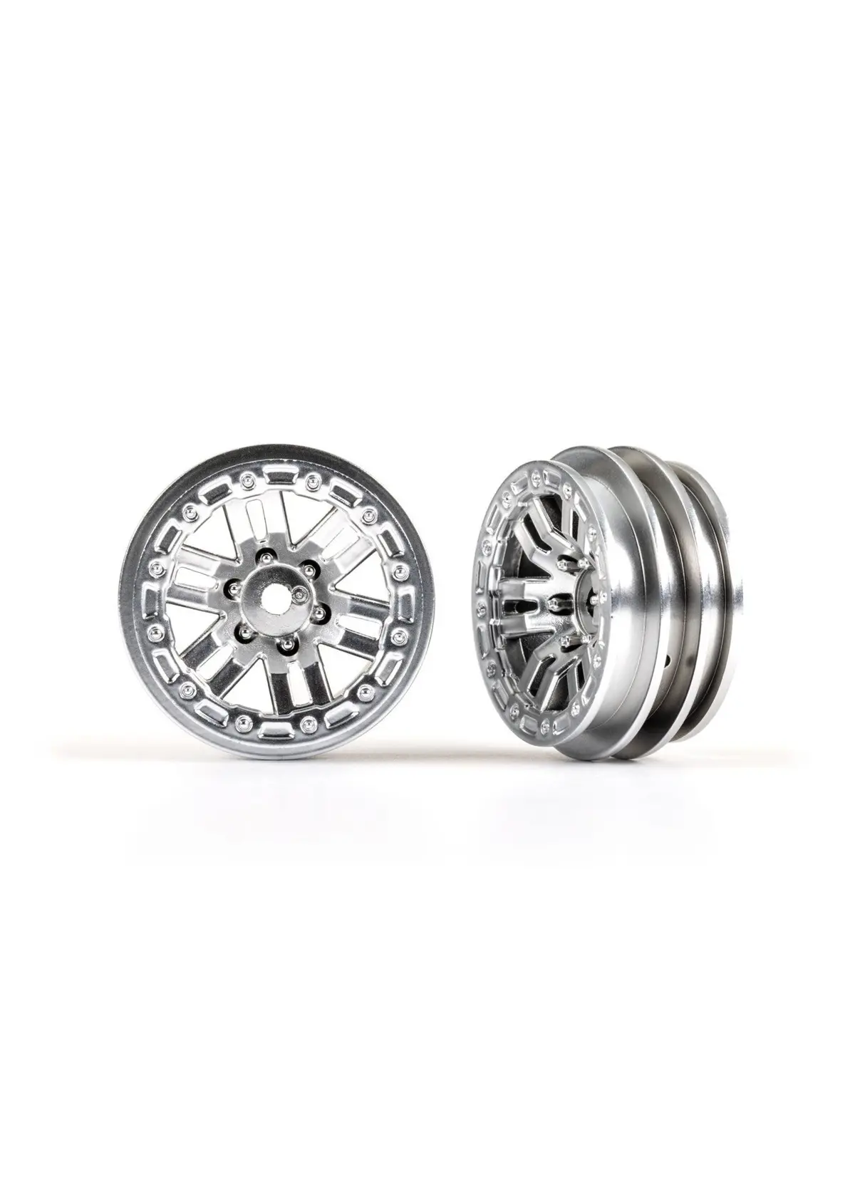 Traxxas 1.0" Rims (Satin Chrome) (2) (Trx-4M)  (Tra9768satin) 1