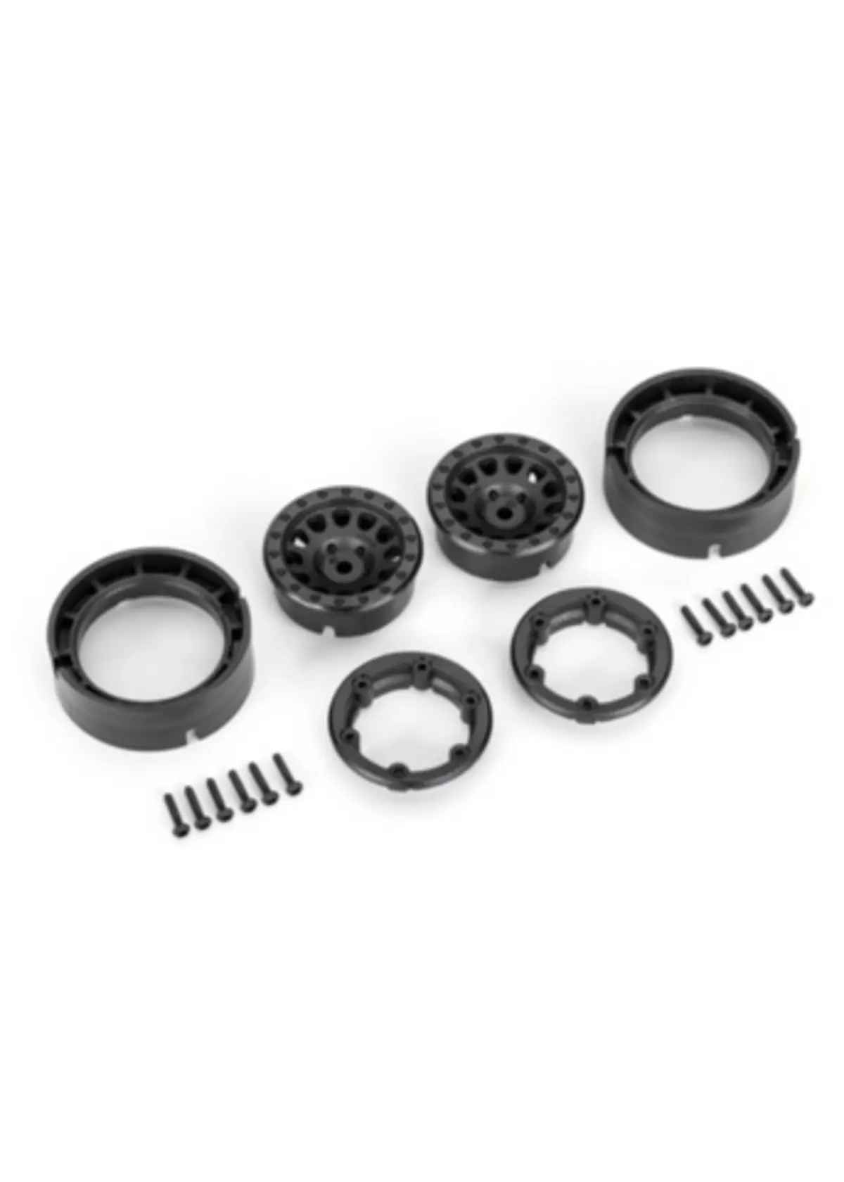 Traxxas Wheels, Method 105 1.0”, (Black, Beadlock) (2 (Tra9781) 1