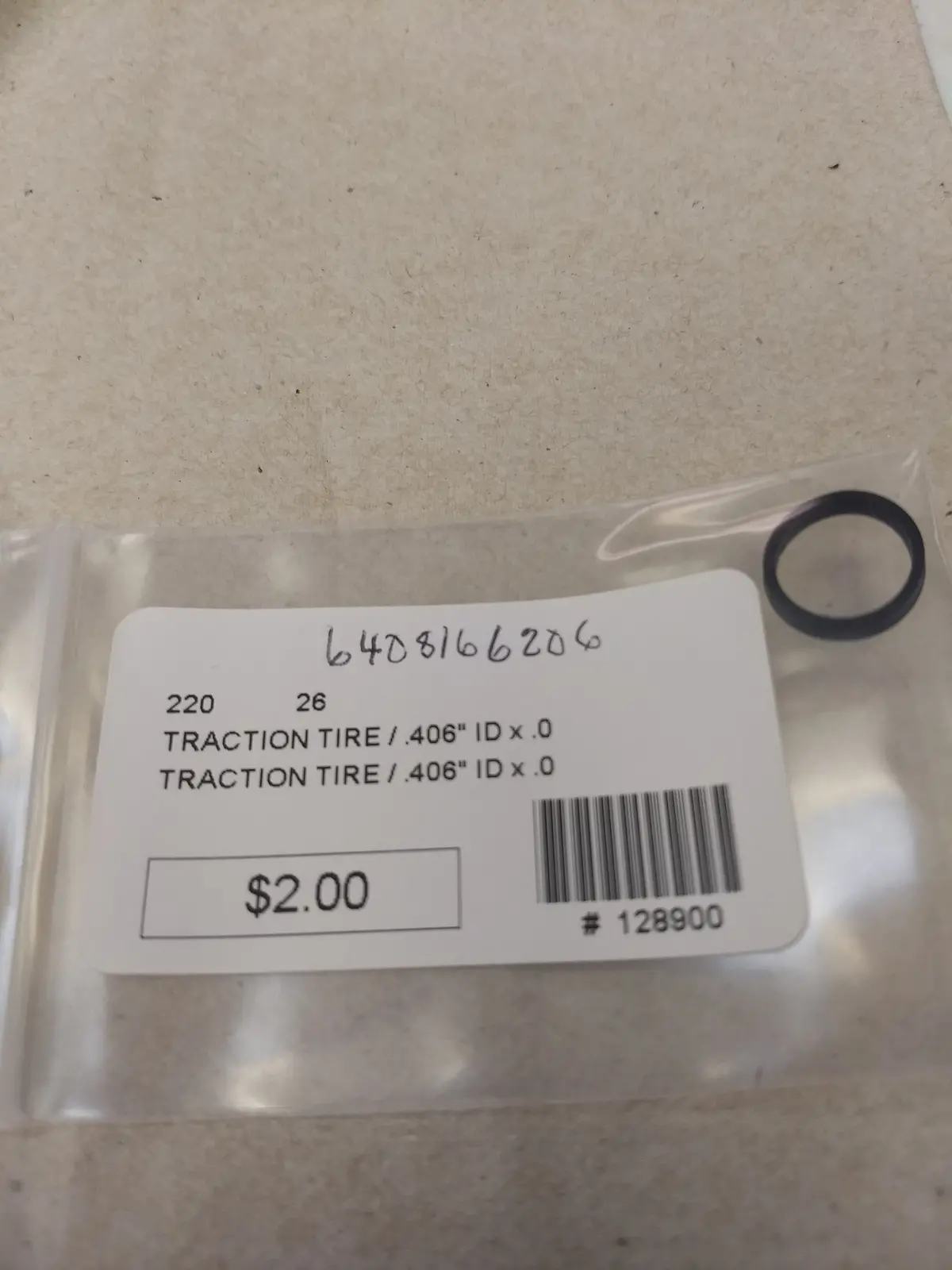Lionel Traction Tire/.406" Id X .038    (6408166206) 1