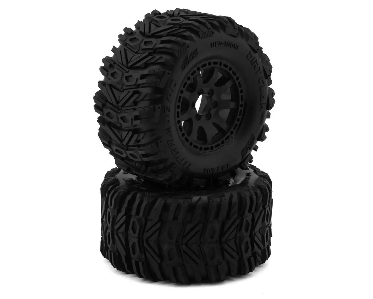 Upgrade Traxxas  Rc Dirt Claw 2.2"Pre-Mounted Belted Tires® Mini Maxx® & Mini Xrt® (2) W/12Mm Narrow, 12Mm Wide, & 14Mm Hexes    ( Upg-10013) ( 1