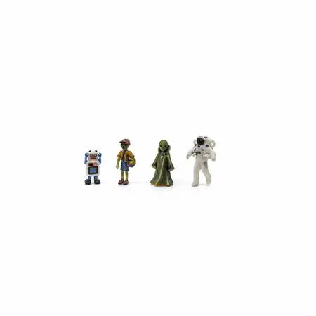 Woodland Scenics N Sci-Fi Figures – 4 Pk   (Wooa2870) 1