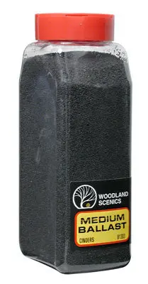 Woodland Scenics Medium Ballast Cinder 32 Oz  (Woob1383) 1