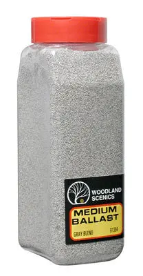 Woodland Scenics Ballast Medium Gray Blend 32 Oz    (Woob1394) 1