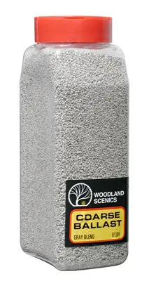 Woodland Scenics Ballast Coarse Gray Blend 32 Oz    (Woob1395) 1