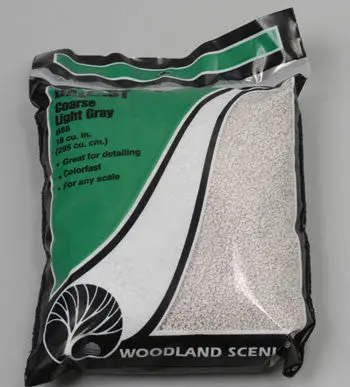 Woodland Scenics Ballast Coarse Light Gray   (Woob88) 1