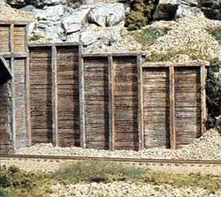 Woodland Scenics Timber Retaining Walls (6) (Wooc1160) 1