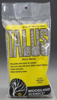 Woodland Scenics Talus Medium Gray (Wooc1279) 1
