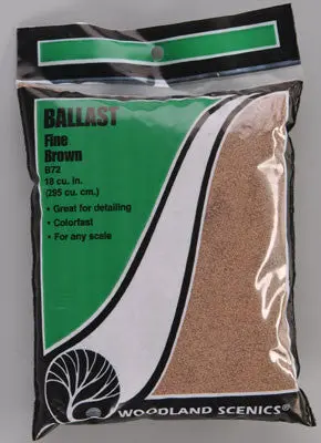 Woodland Scenics Ballast Fine Brown (Woob72) 1