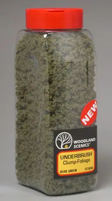 Woodland Scenics Underbrush Shaker Olive Green 32 Oz (Woofc1634) 1