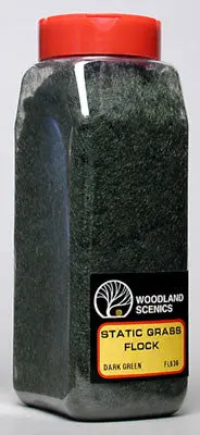 Woodland Scenics Static Grass Flock Dark Green (Woofl636) 1