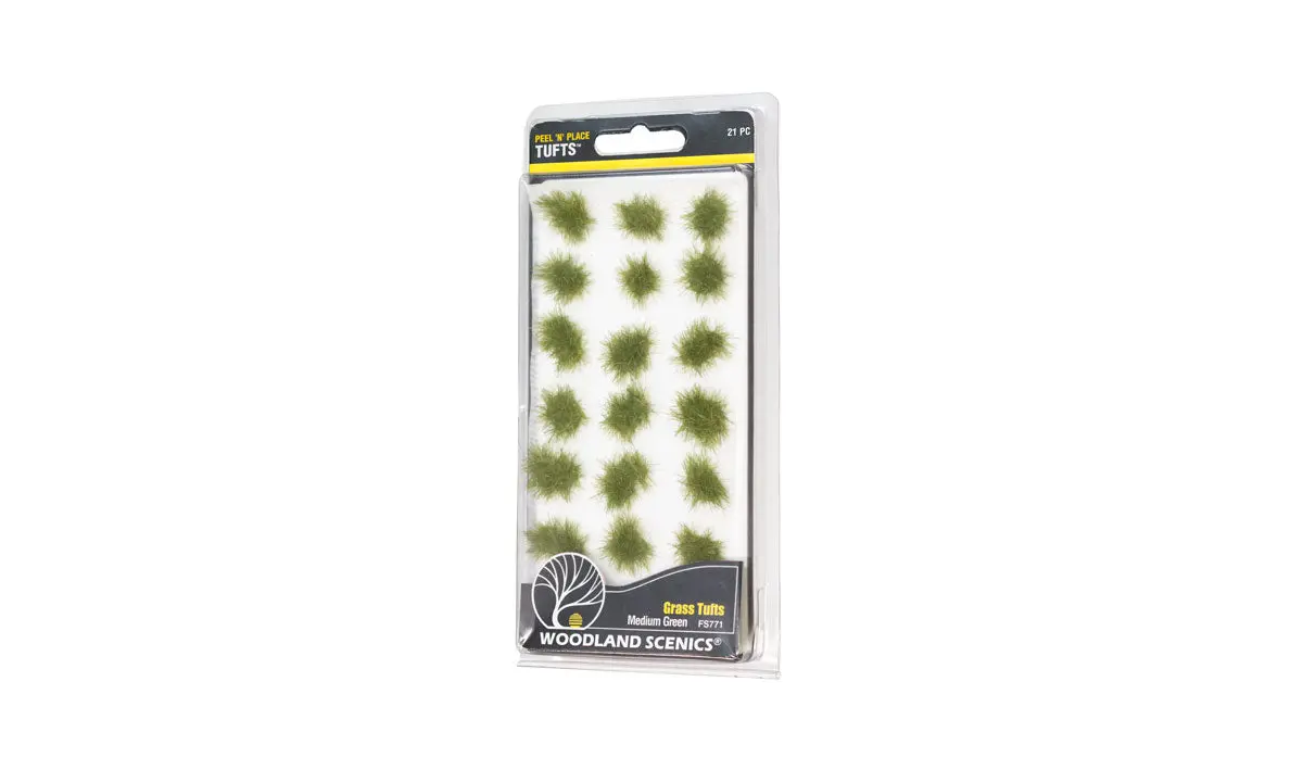 Woodland Scenics Medium Green Grass Tufts   (Woofs771) 1