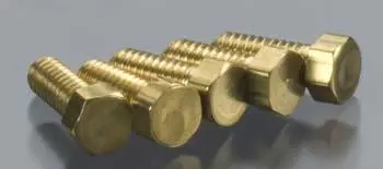 Woodland Scenics  2-56 Hex Head Screws - Brass, Pkg(5) -- 1/4" Long  (Wooh874) 1