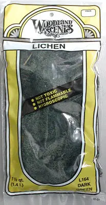 Woodland Scenics Lichen Dark Green 1.5 Quarts    (Wool164) 1