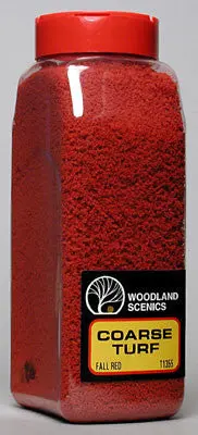 Woodland Scenics Turf Coarse Fall Red 32 Oz. ( Woot1355) 1