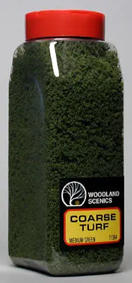 Woodland Scenics Turf Coarse Med Green 32 Oz. (Woot1364) 1