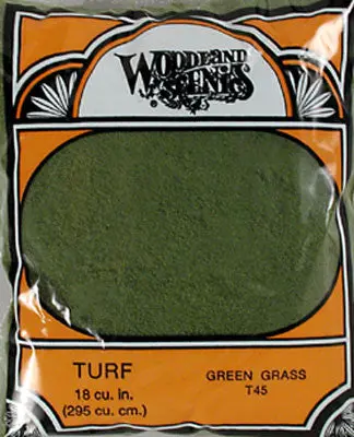 Woodland Scenics Turf Fine Green Grass   (Woot45) 1