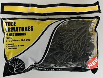 Woodland Scenics Tree Armatures 3-5" (28) (Wootr1122) 1
