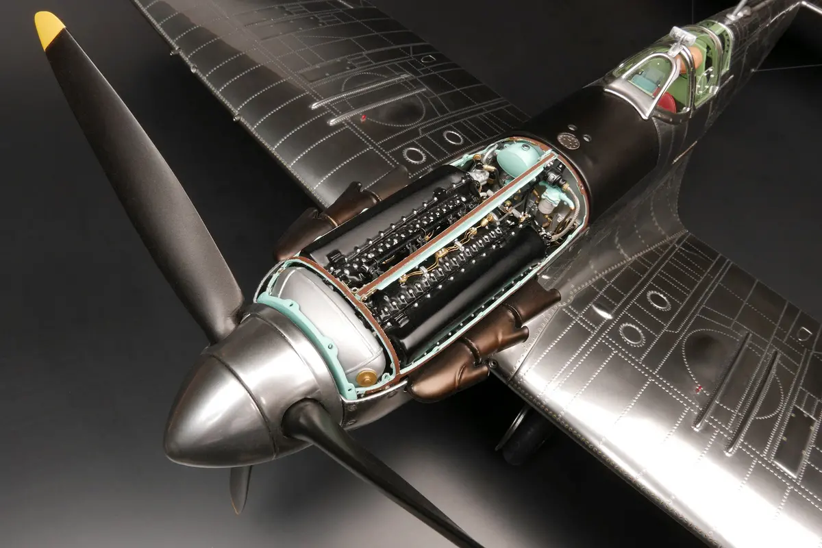 1940 Mk 1A Spitfire - Bare Aluminium Finish 1