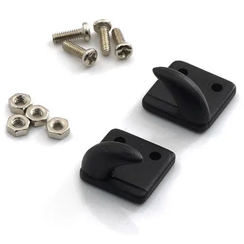 Yeah Racing 1/10 Rc Rock Crawler Accessories Bolt-On Hooks / Off Centre Black (Ya-0379Bk) 1