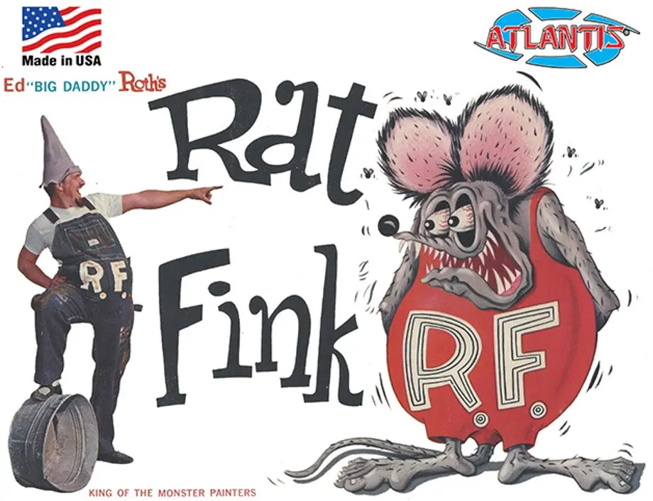 Alantis  Ed Big Daddy Roth Rat Fink Figure 6" Tall (Formerly Revell)   (Aan1305) 1
