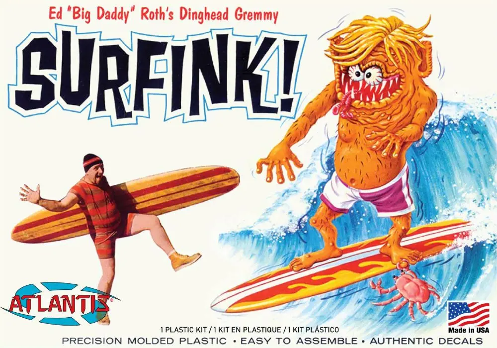 Altantis Ed Big Daddy Roth Dinghead Gremmy Surfink 7" Tall (Formerly Revell)   (Aan1306) 1