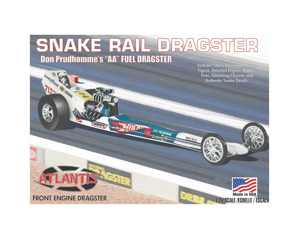 Atlantis Toy And Hobby Inc. Don Prudhomme Snake Front Engine Dragster  (Aanm5694) 1