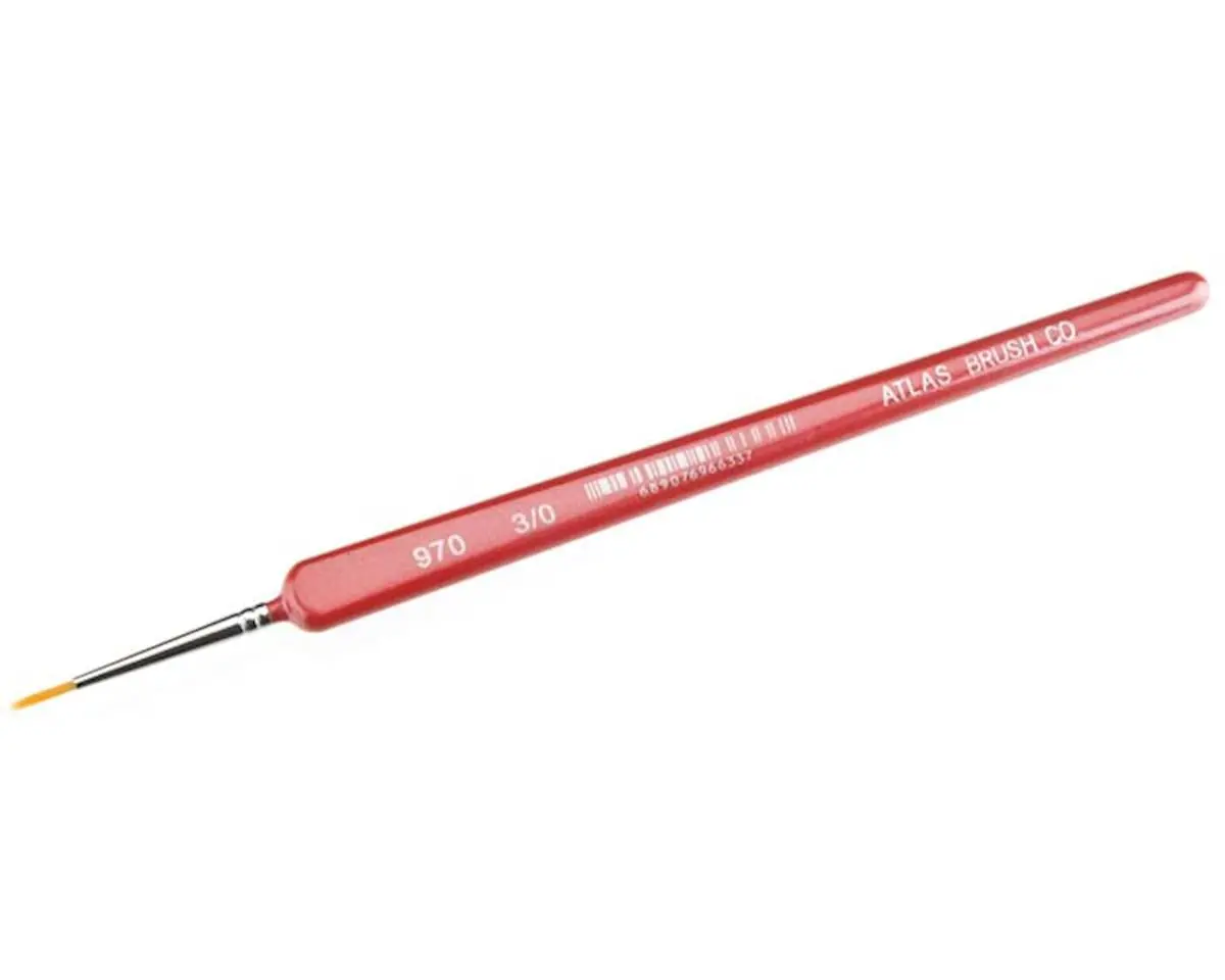 Atlas Brush Golden Taklon-Triangle Handle 3/0  (Abs970-3/0) 1