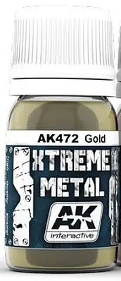 Ak Interactive Xtreme Metal Gold Metallic Paint 30Ml Bottle   (Aki472) 1