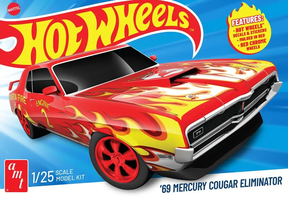 Amt 1/25 Hot Wheels 1969 Mercury Cougar Eliminator   (Amt1527) 1