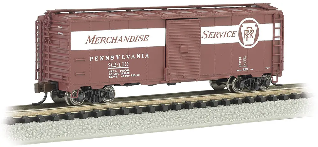 Bachmann Trains Prr #92419 Merchandise Service - Aar 40' Steel Box Car  (Bac17061) 1