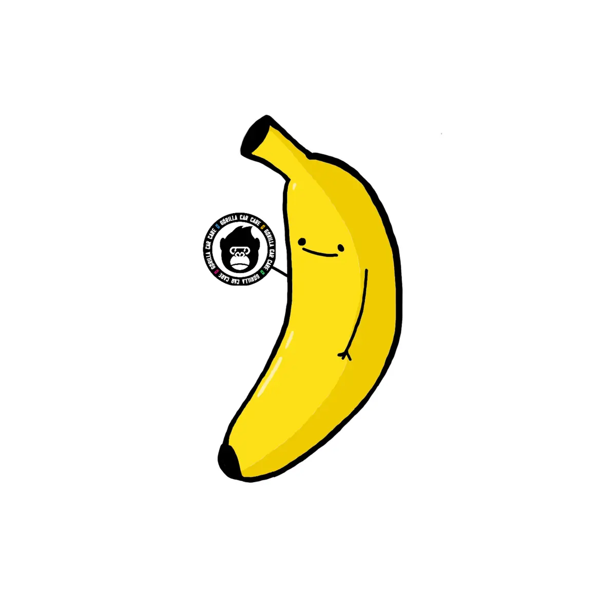 Gorilla Banana Sticker 1